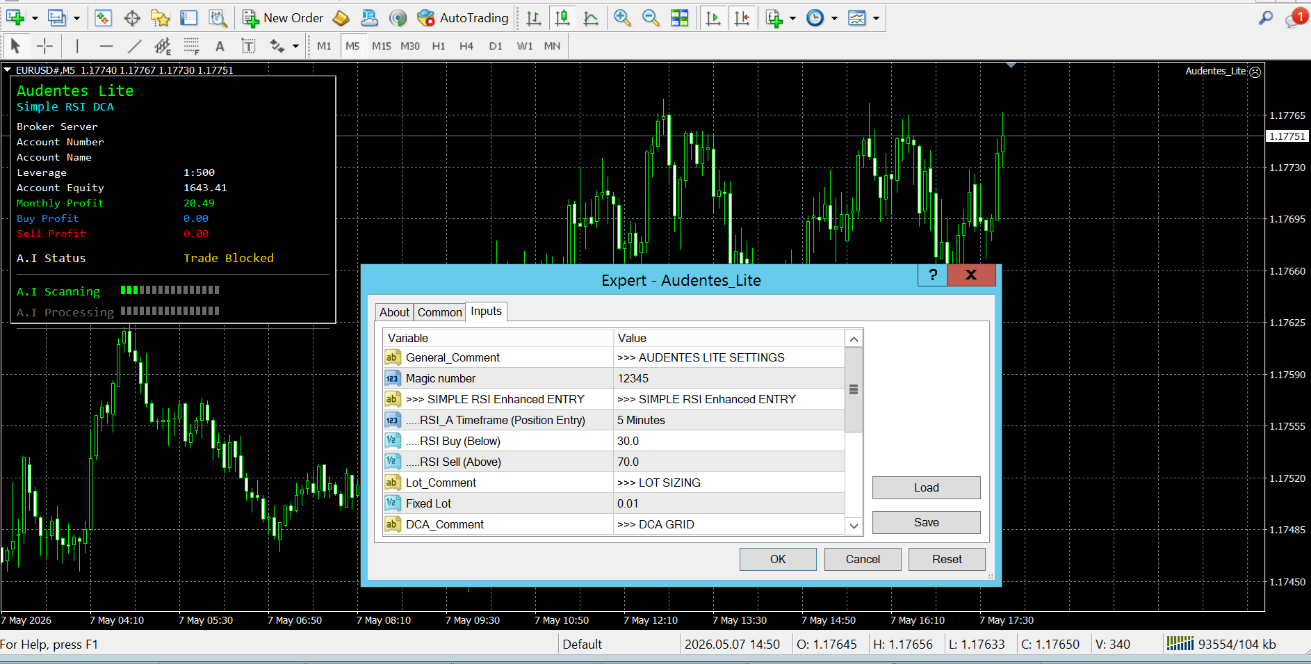 Audentes Dashboard 1